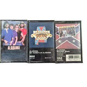 Vintage Alabama Cassette Tape Trio: Mountain Music My Homes In Alabama & The Clo